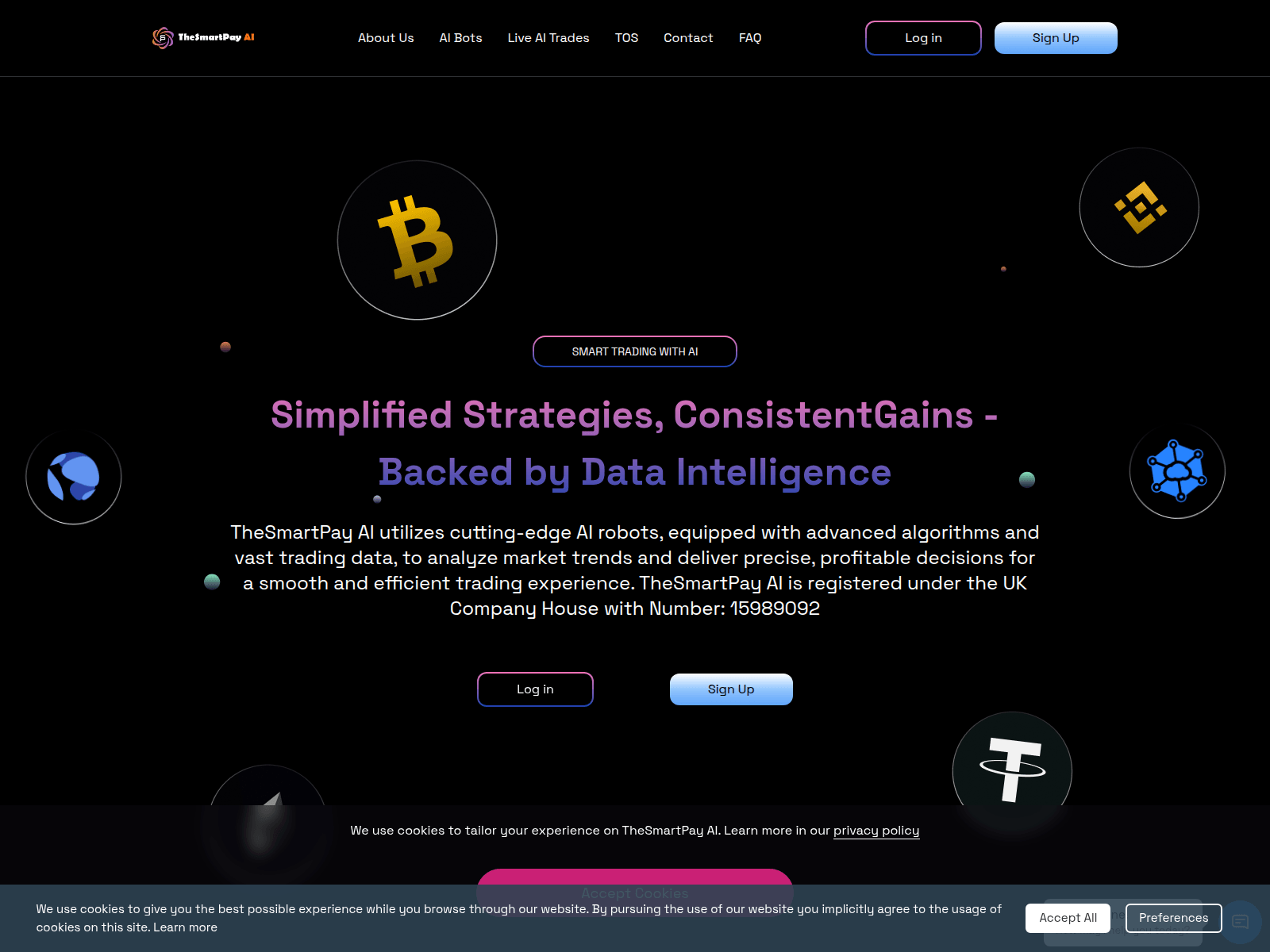 Screenshot of thesmartpayai.com