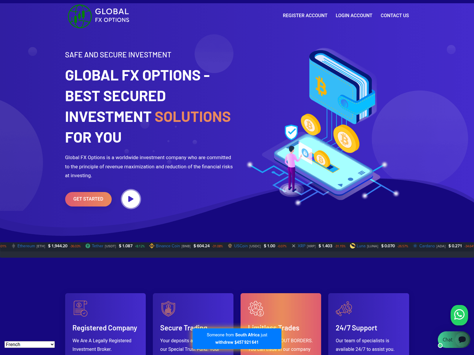 Screenshot of www.global-fxoptions.com