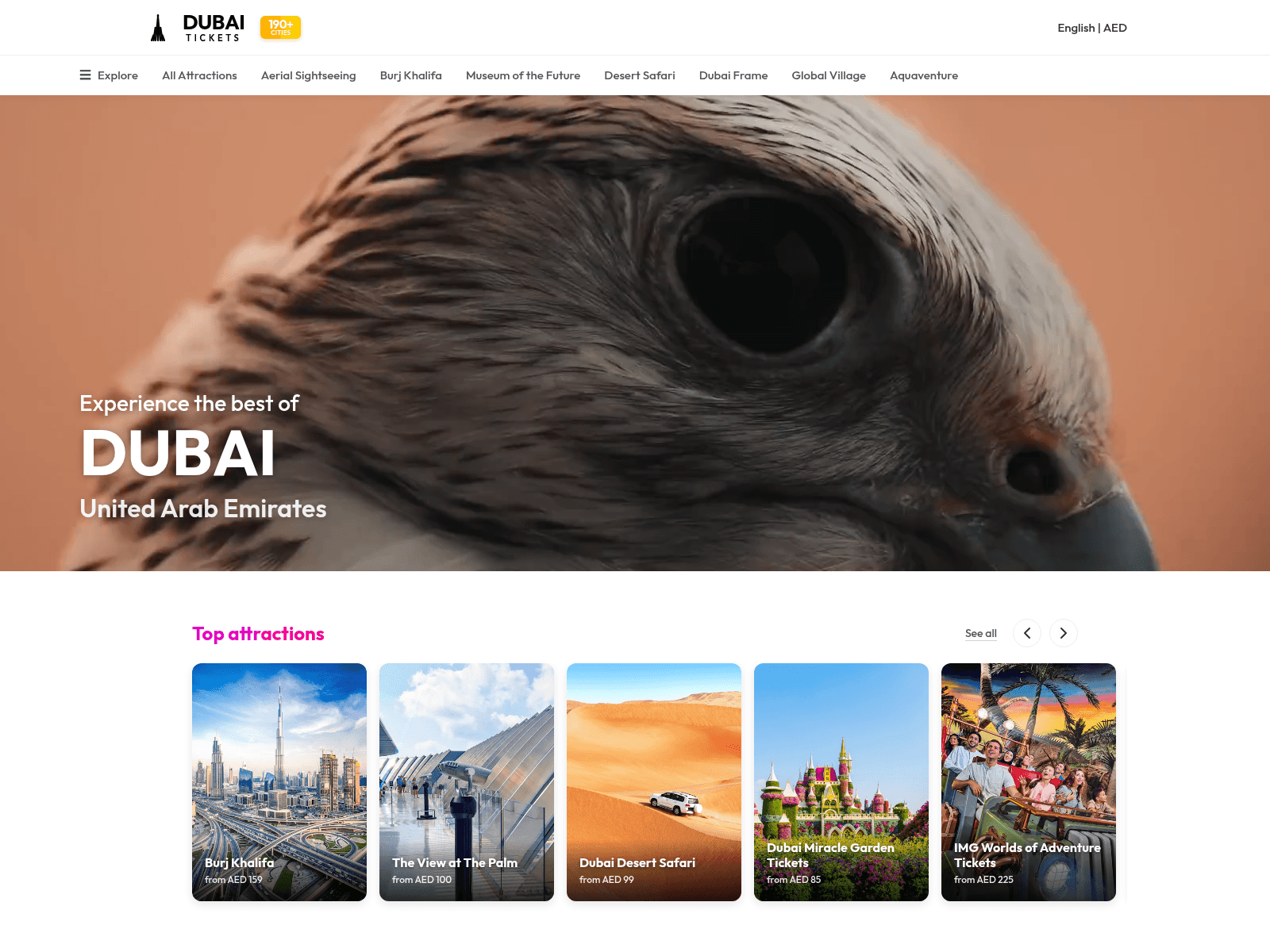 Screenshot of www.dubai-tickets.sbs