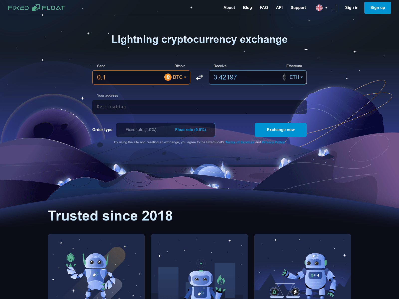 Screenshot of ff-excharge.rest