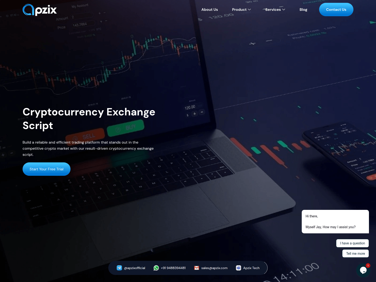 Screenshot of www.apzix.com