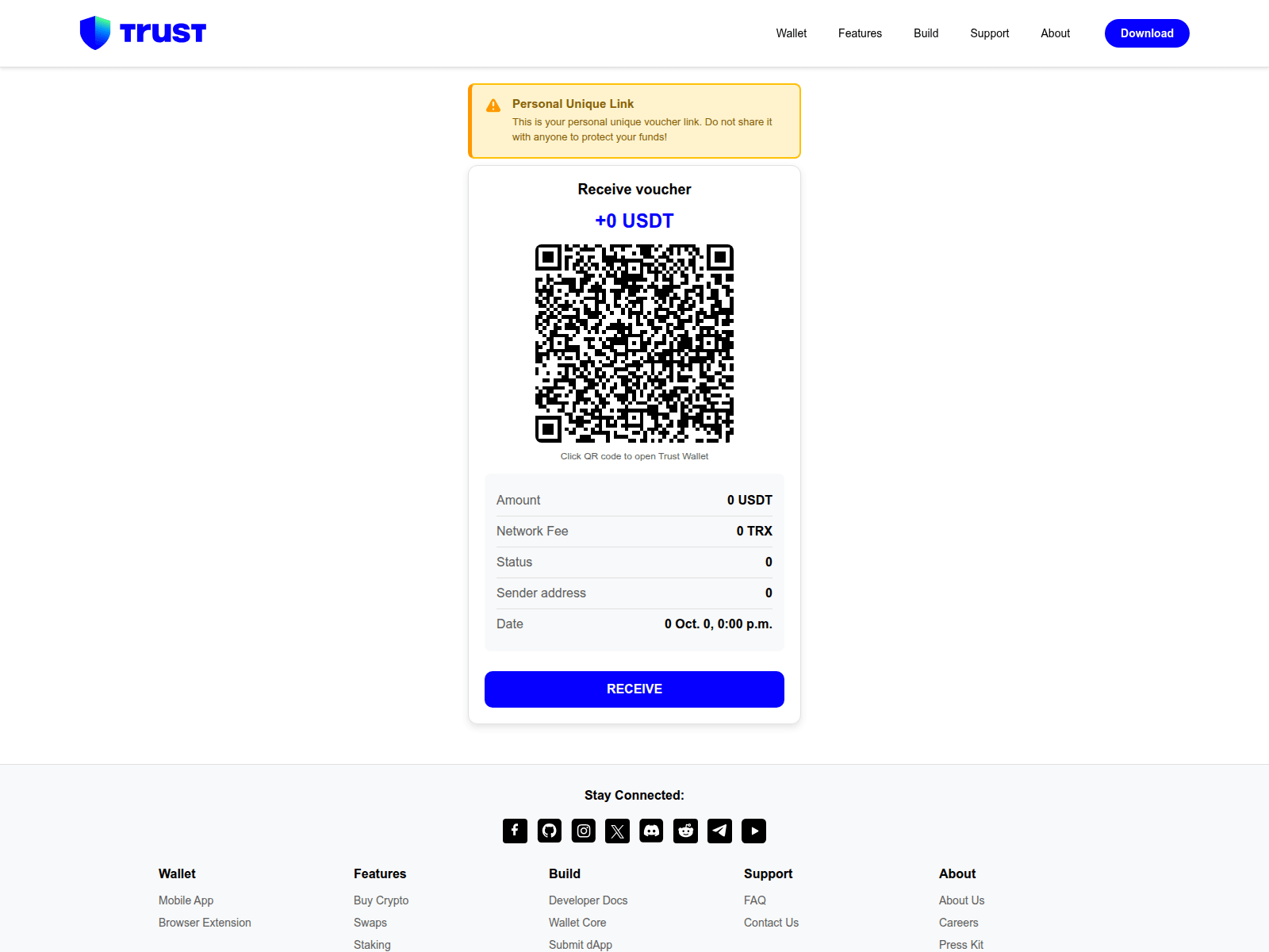Screenshot of trustvoucher.net