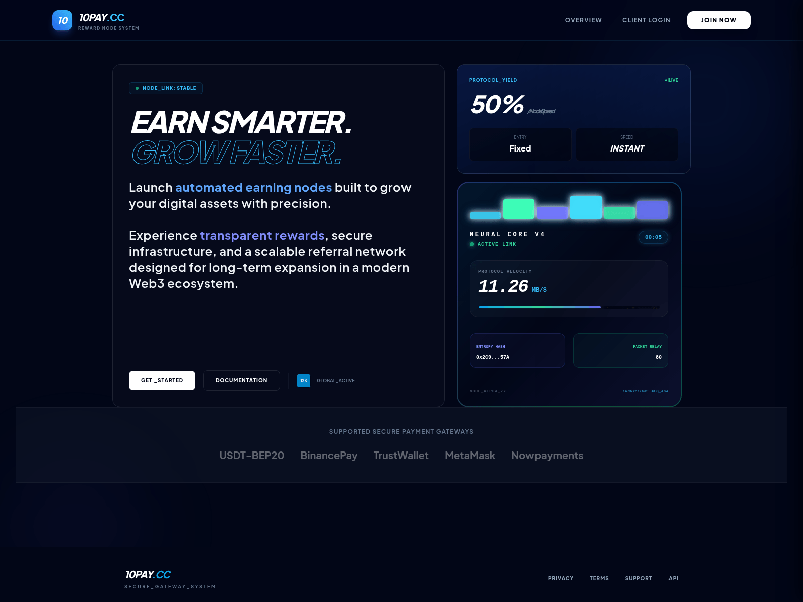 Screenshot of 10pay.cc