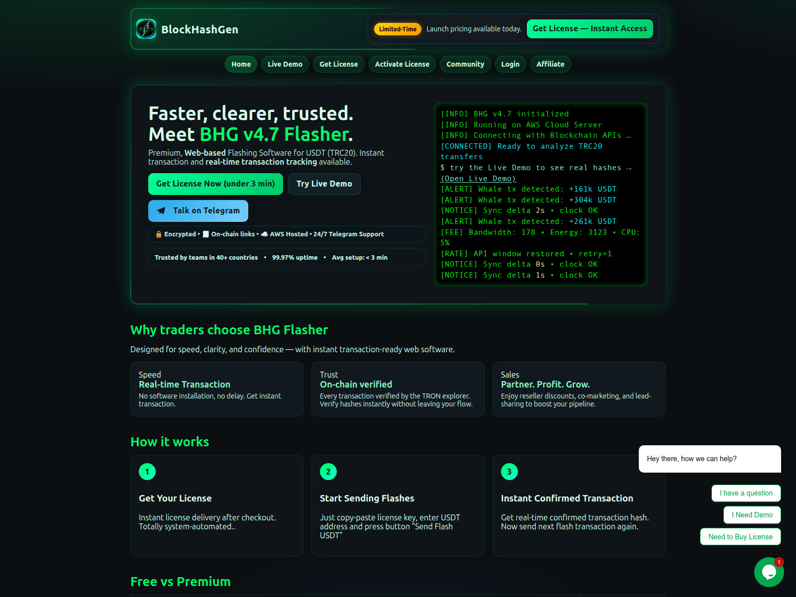 Screenshot of blockhashgen.store