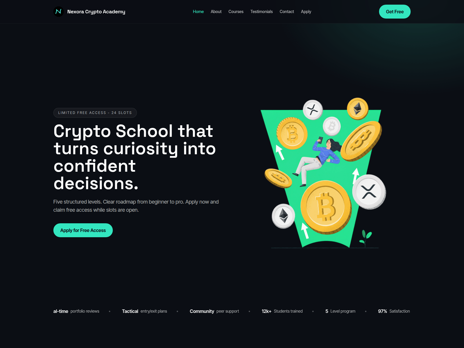 Screenshot of cryptschools.com