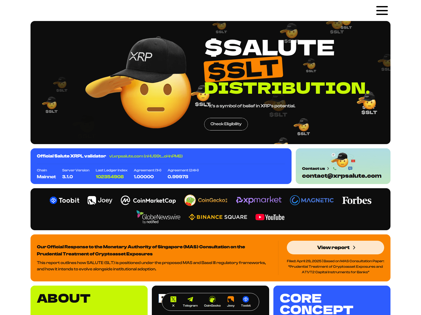 Screenshot of xrp-salute.com