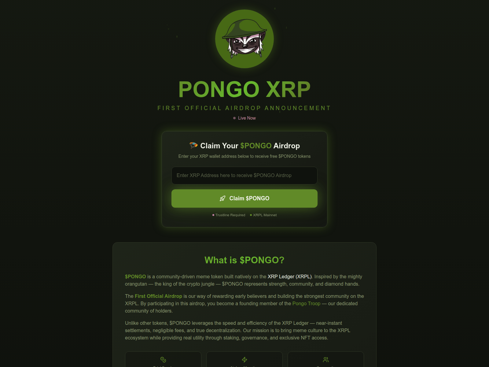 Screenshot of pongoreward.com