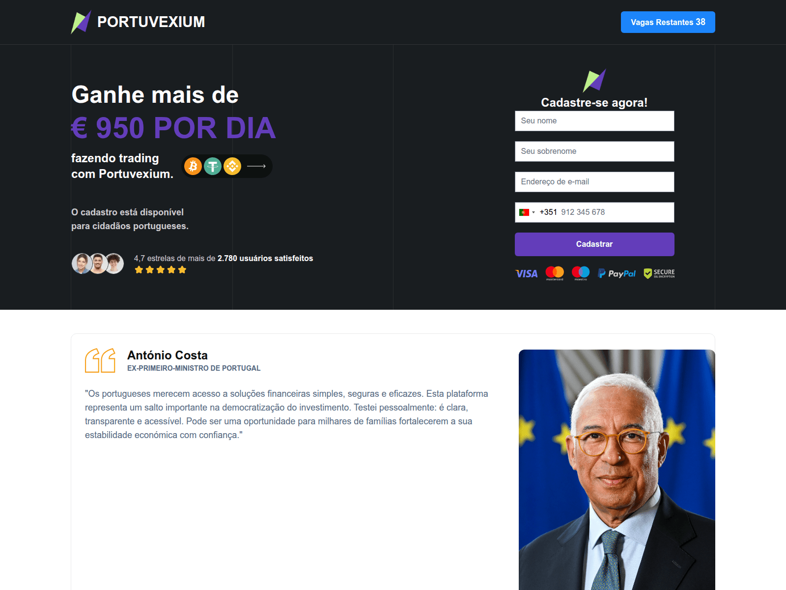 Screenshot of portuvexium.com