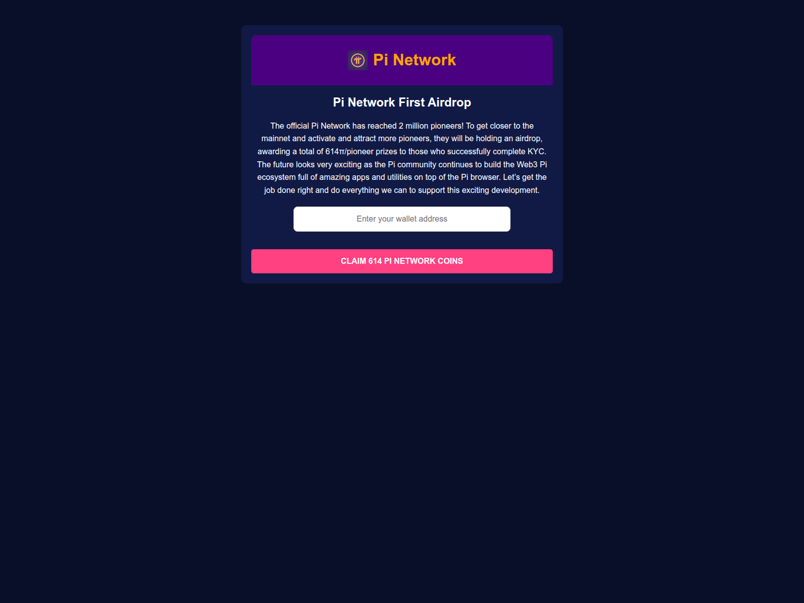 Screenshot of claim-free-airdrop.pages.dev