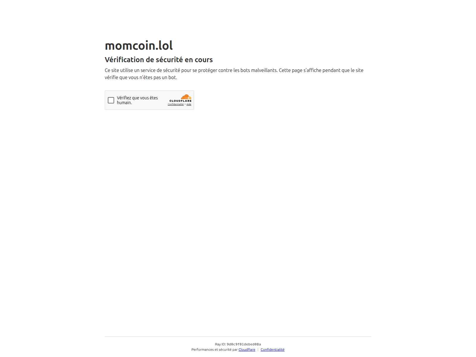 Screenshot of momcoin.lol