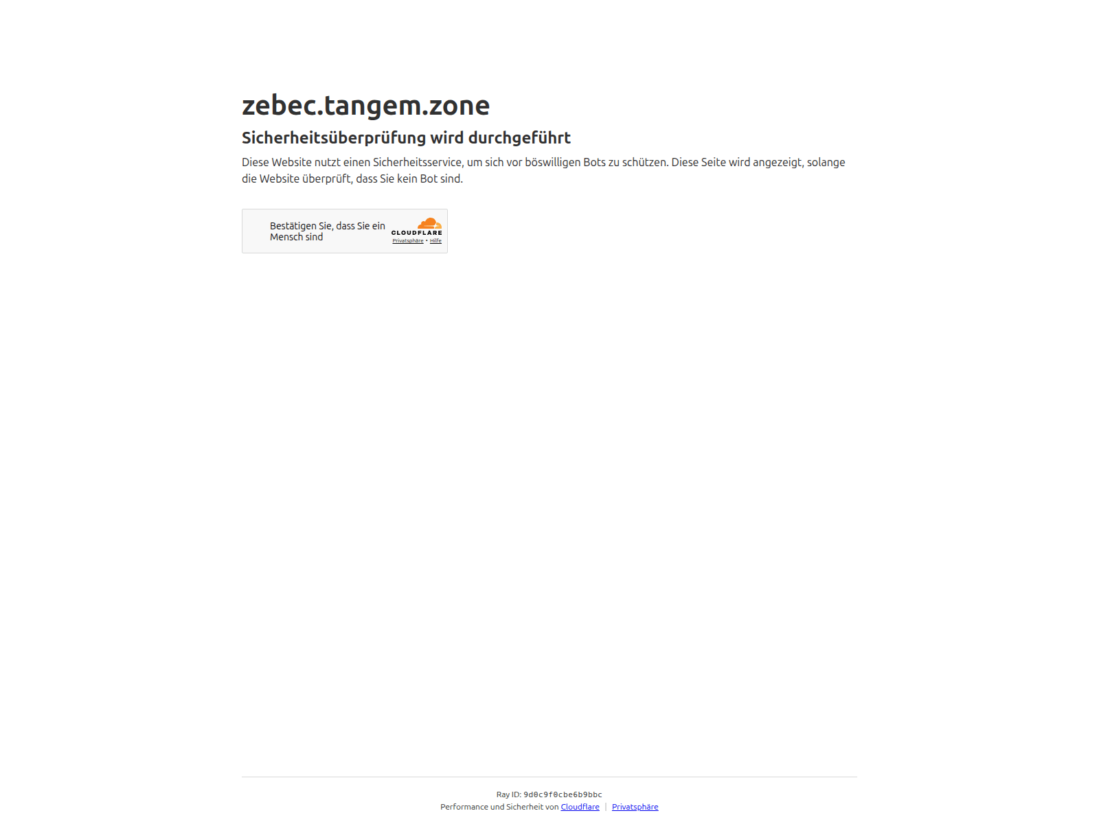 Screenshot of zebec.tangem.zone