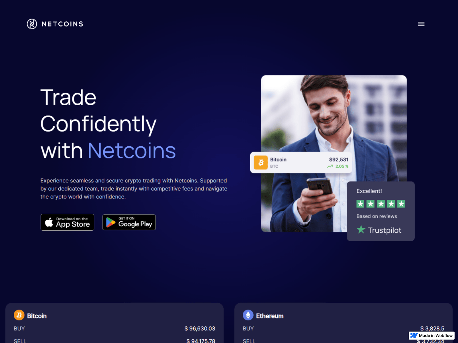 Screenshot of ca--netcoins-logi--cnd.webflow.io