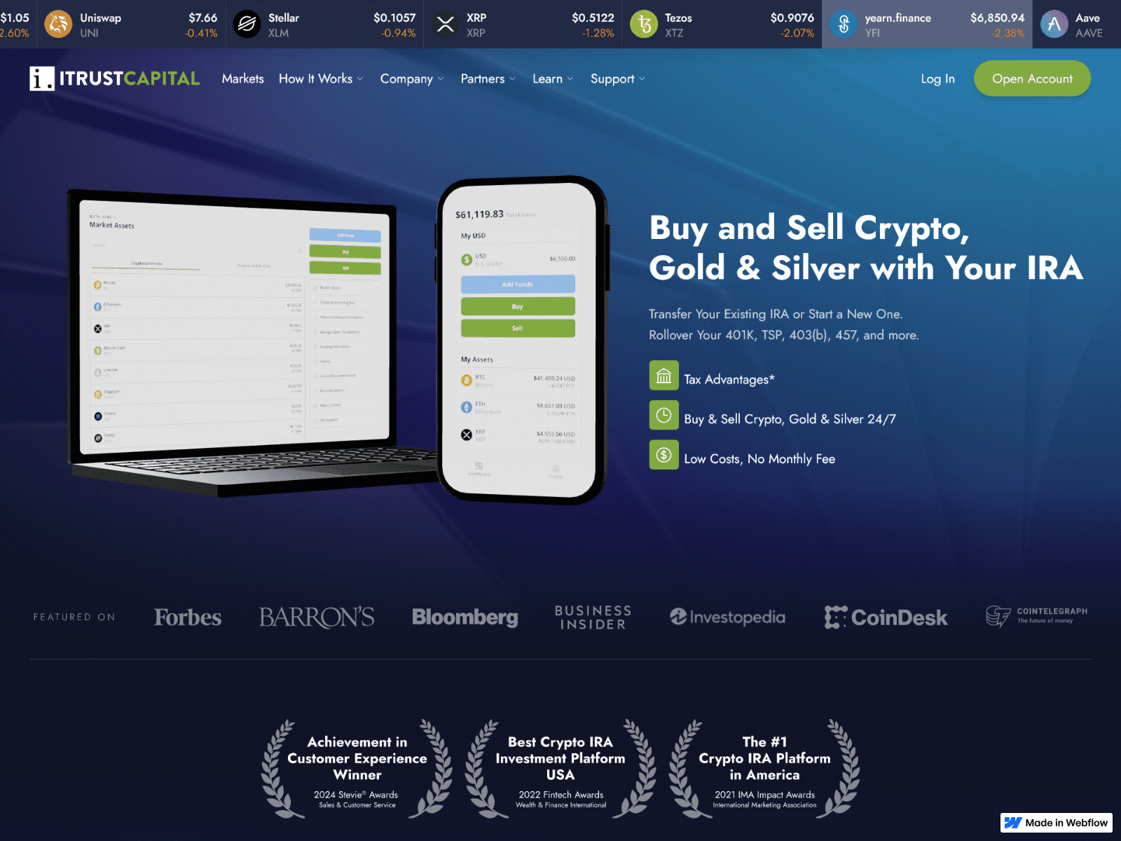 Screenshot of sso--i-trustcapital---com-autt.webflow.io