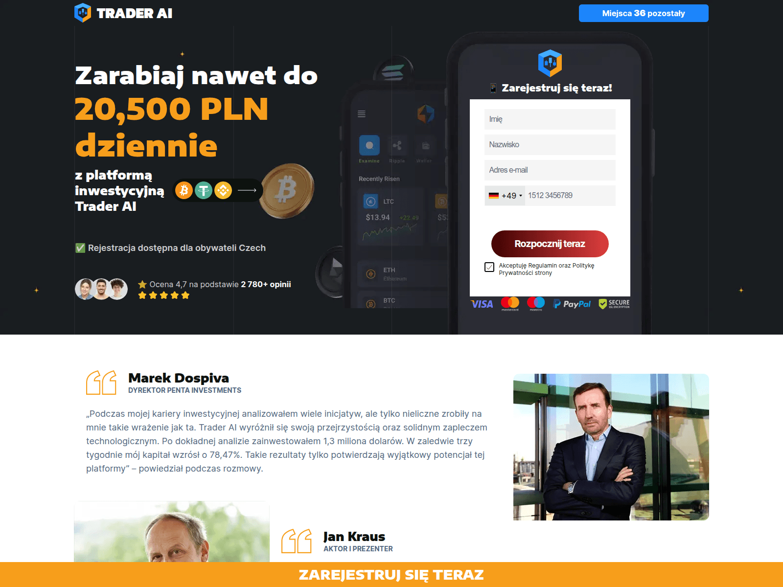 Screenshot of trader-ai.pl