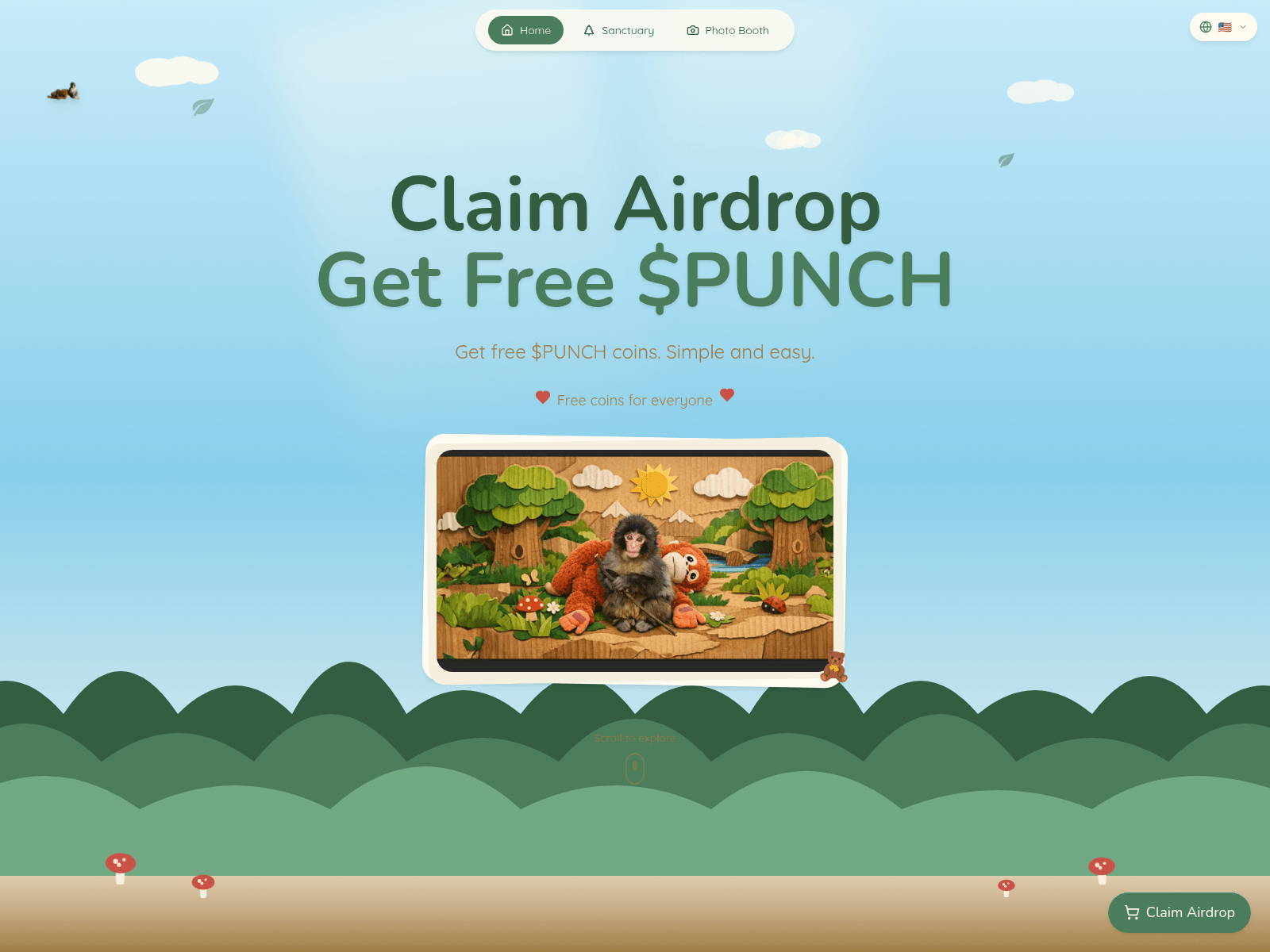 Screenshot of punchtoken.net