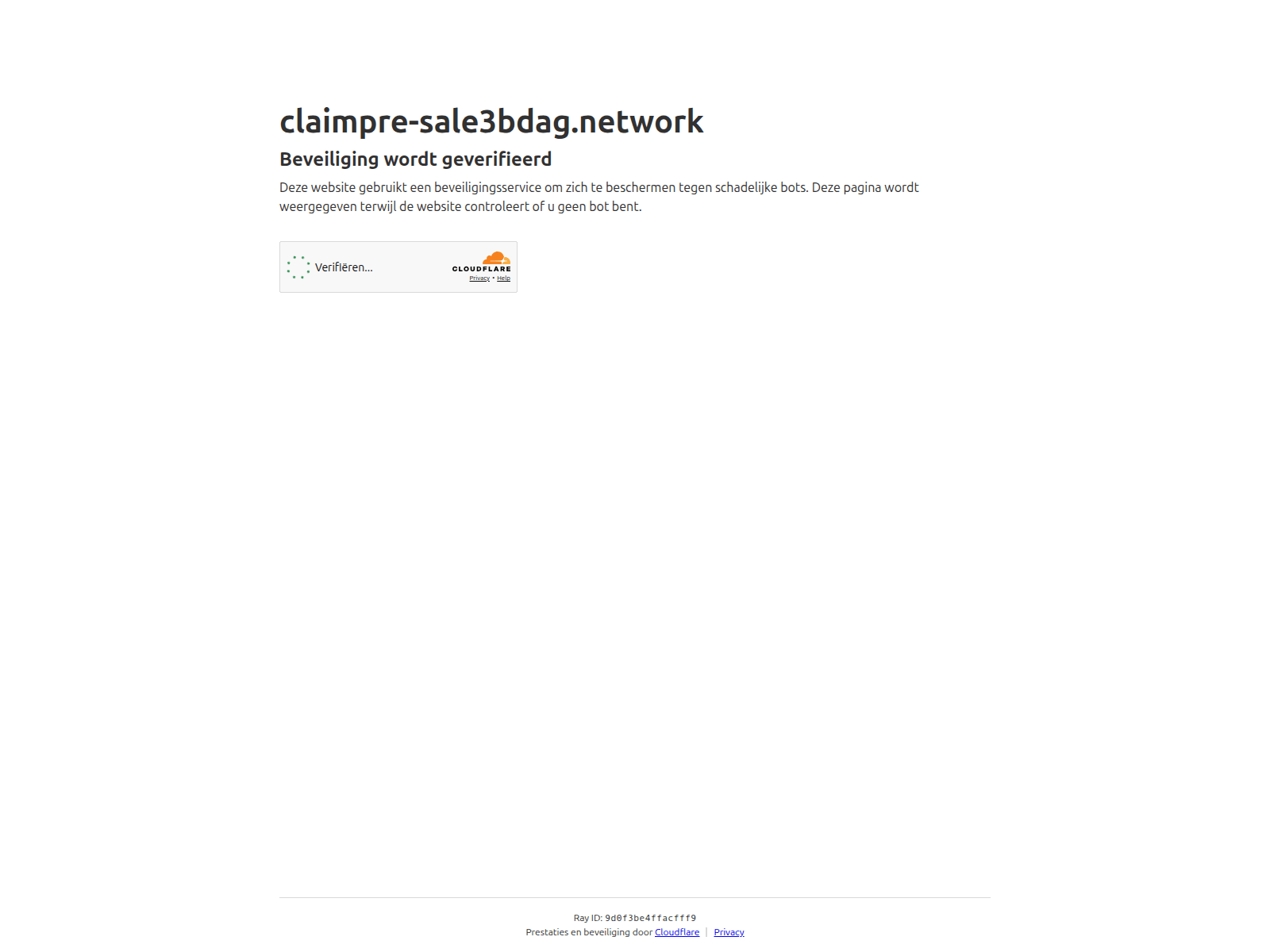 Screenshot of claimpre-sale3bdag.network