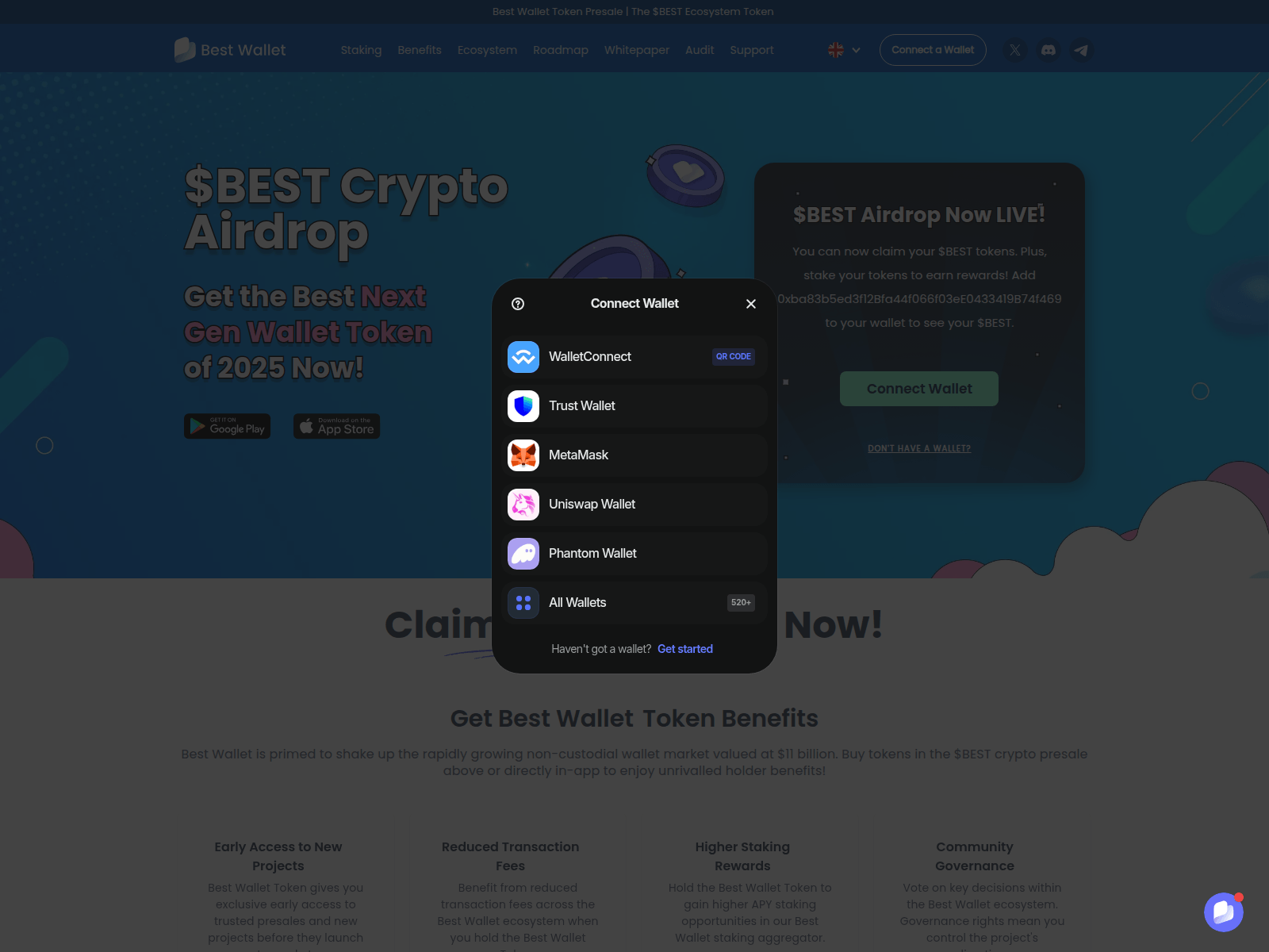 Screenshot of thebestwalletclaim.com