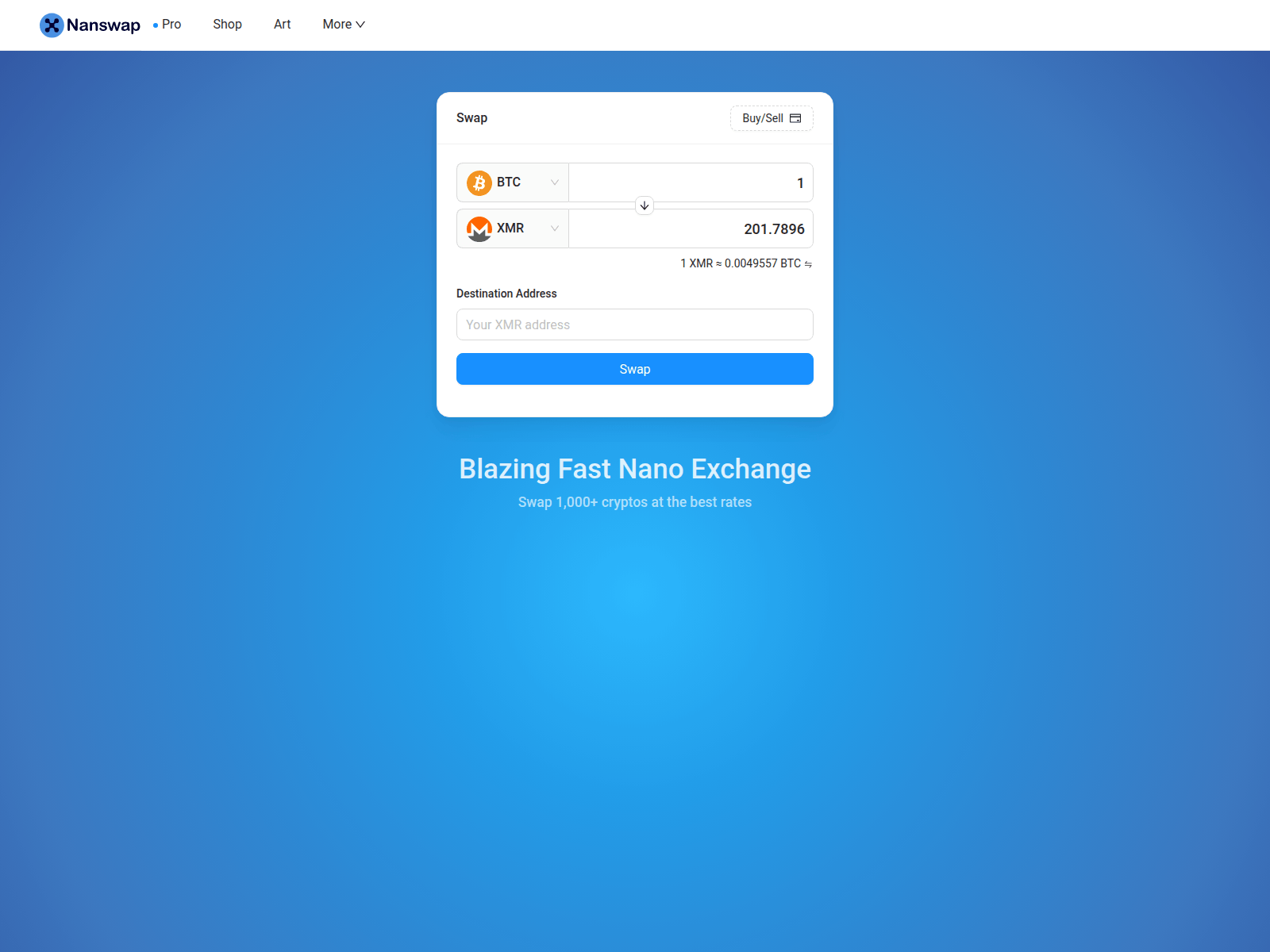 Screenshot of namswap.com