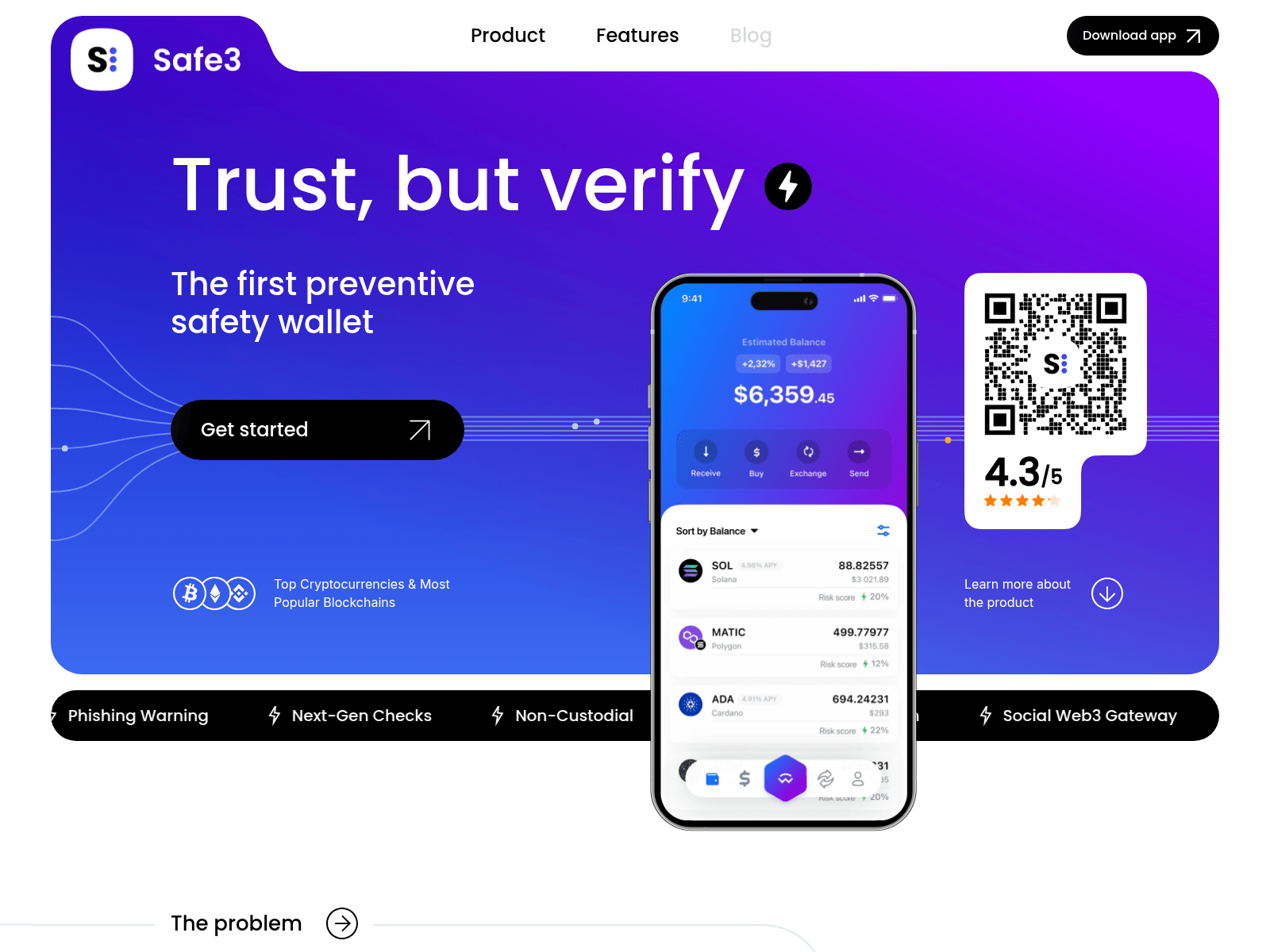 Screenshot of amlsafe.io