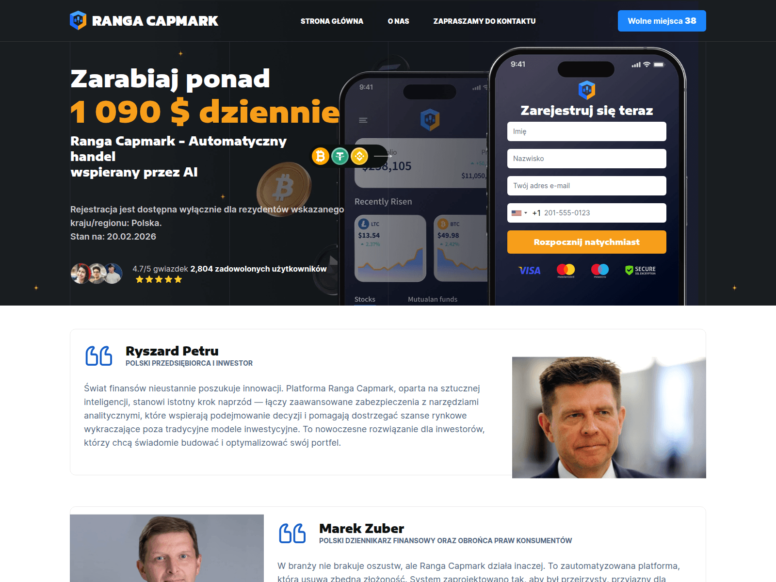 Screenshot of ranga-capmark.com