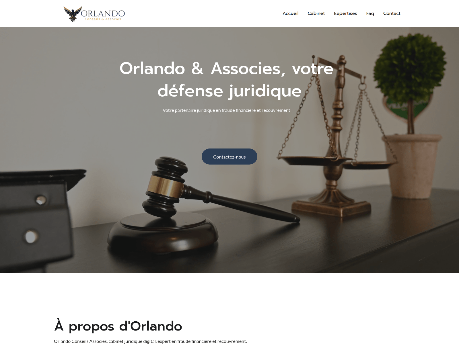 Screenshot of orlando-associes.legal