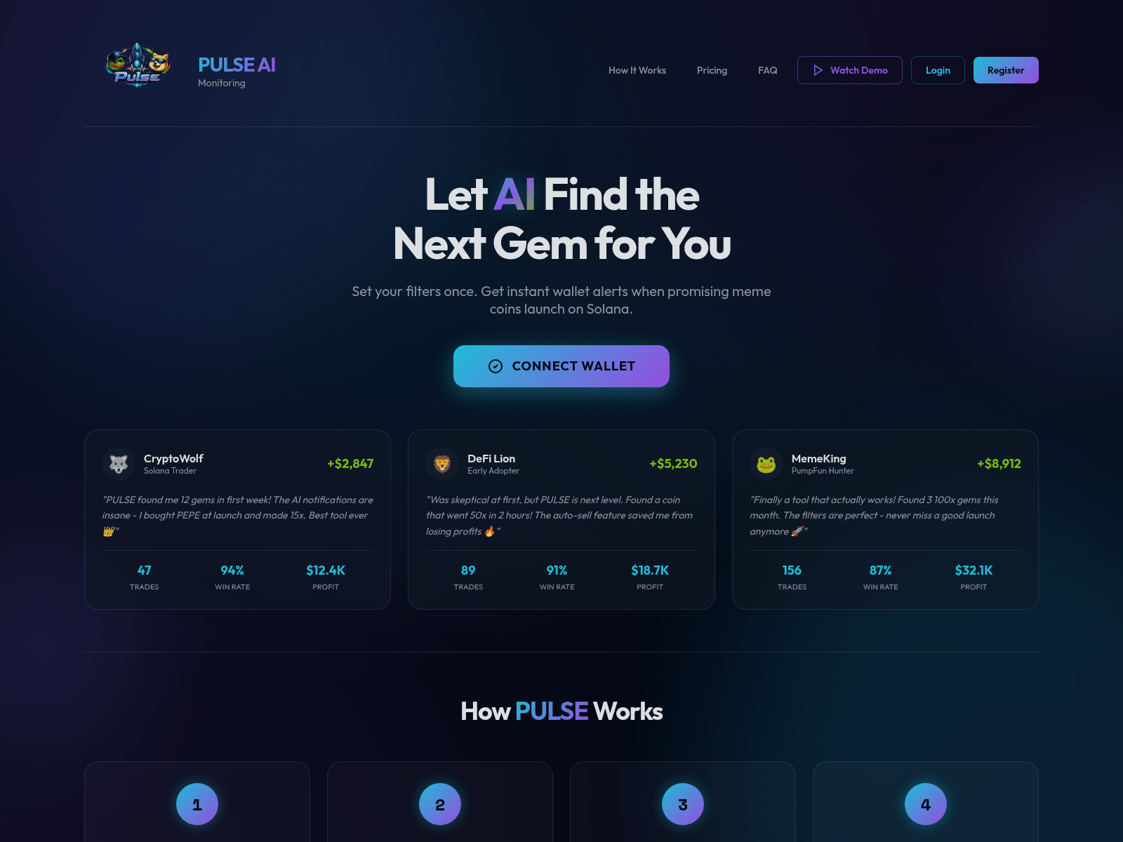 Screenshot of solpulse.link