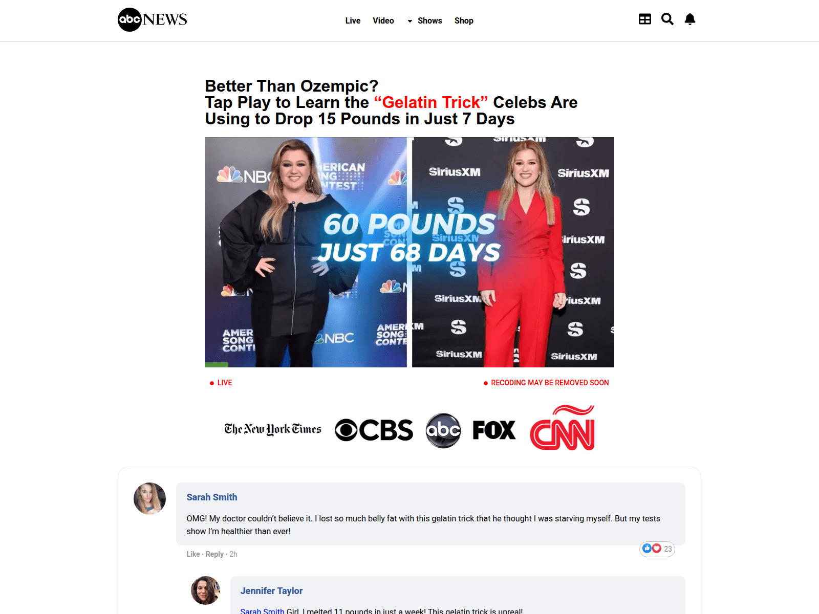 Screenshot of ushealthbroadcast.online