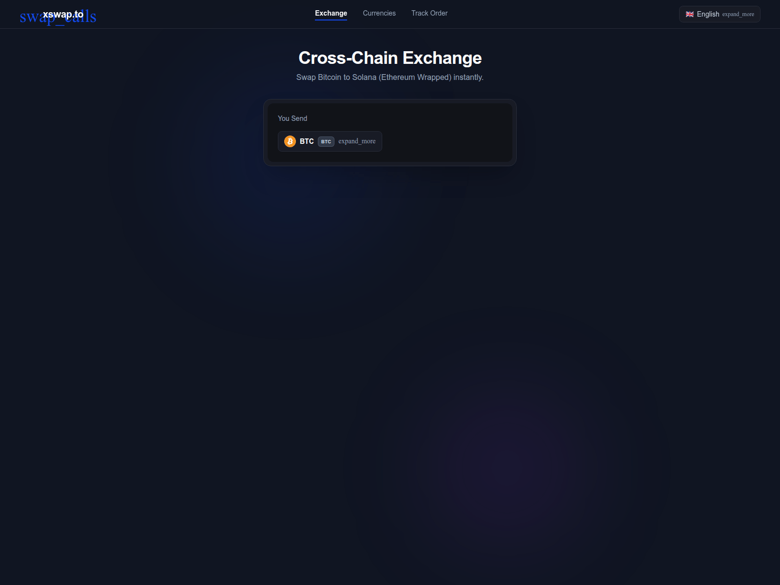 Screenshot of xswap.to