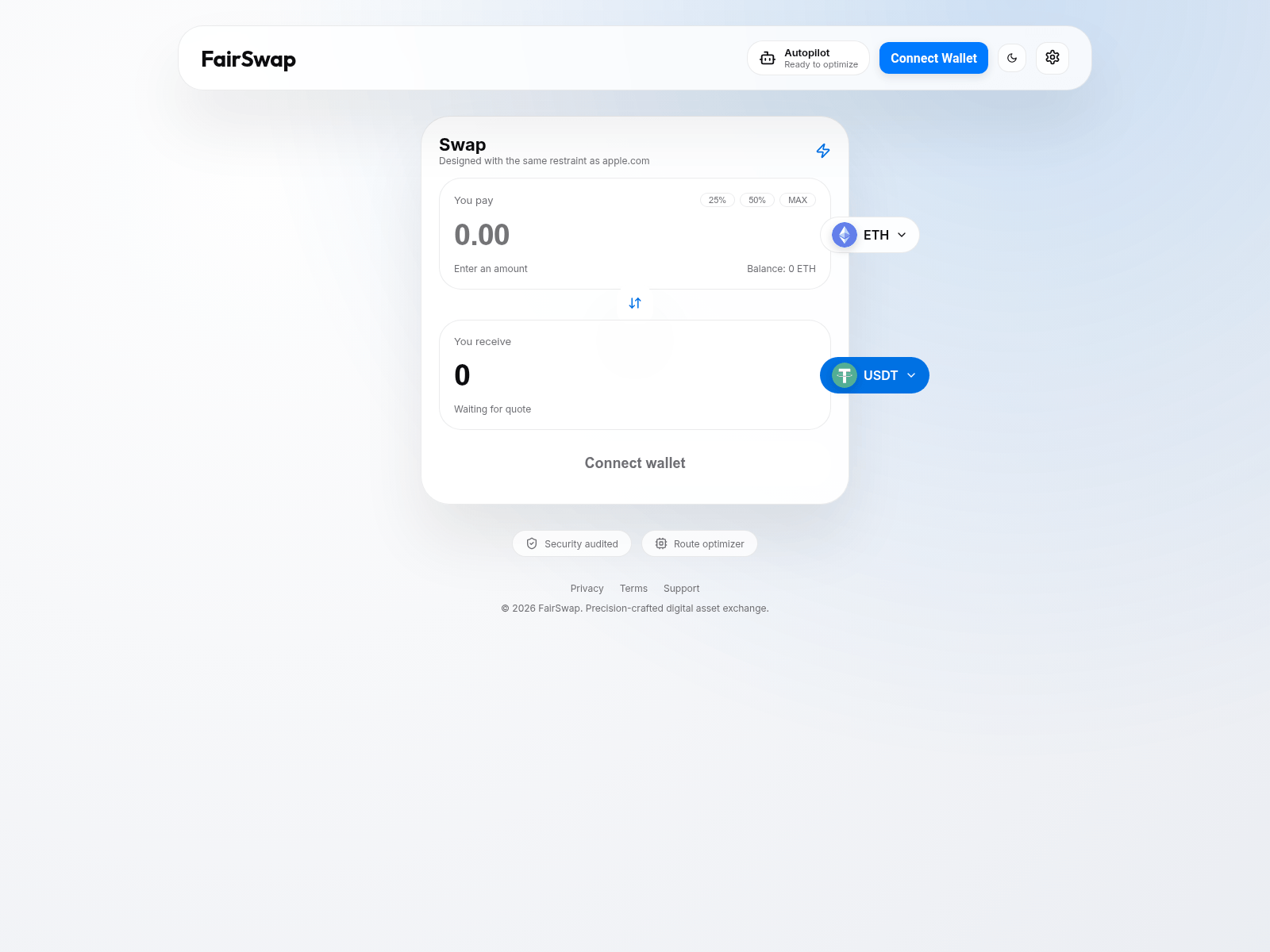 Screenshot of api.fairswap.finance