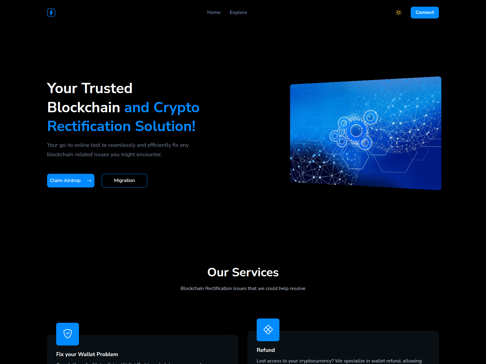 Screenshot of claimdropsnow.xyz