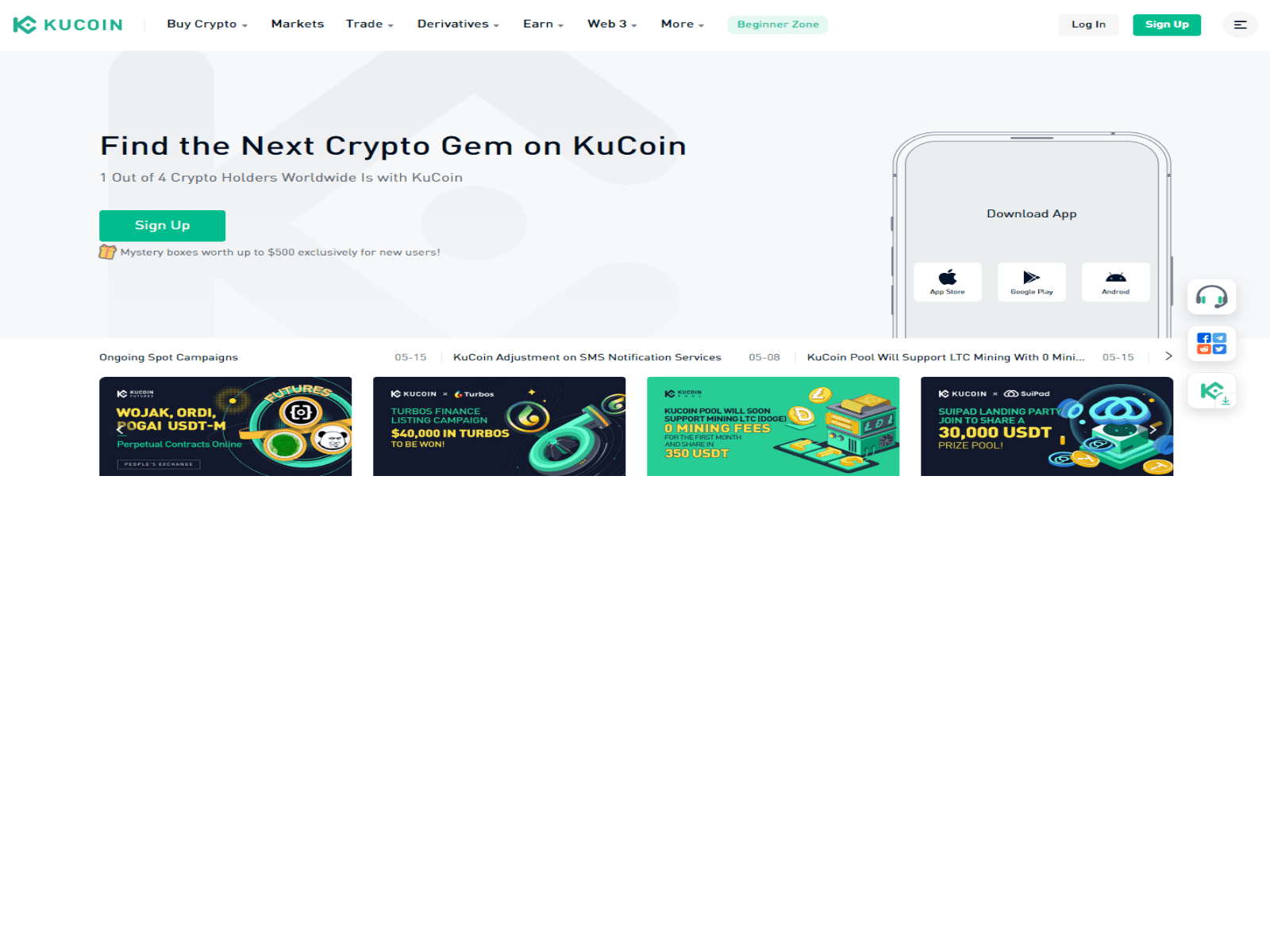 Screenshot of kucoienlogina.webflow.io