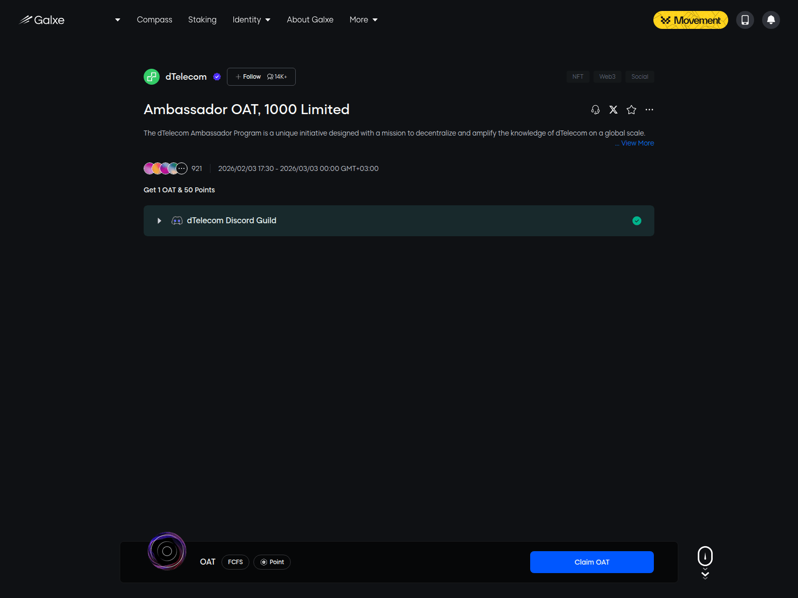 Screenshot of galxe-check-info.eth.limo