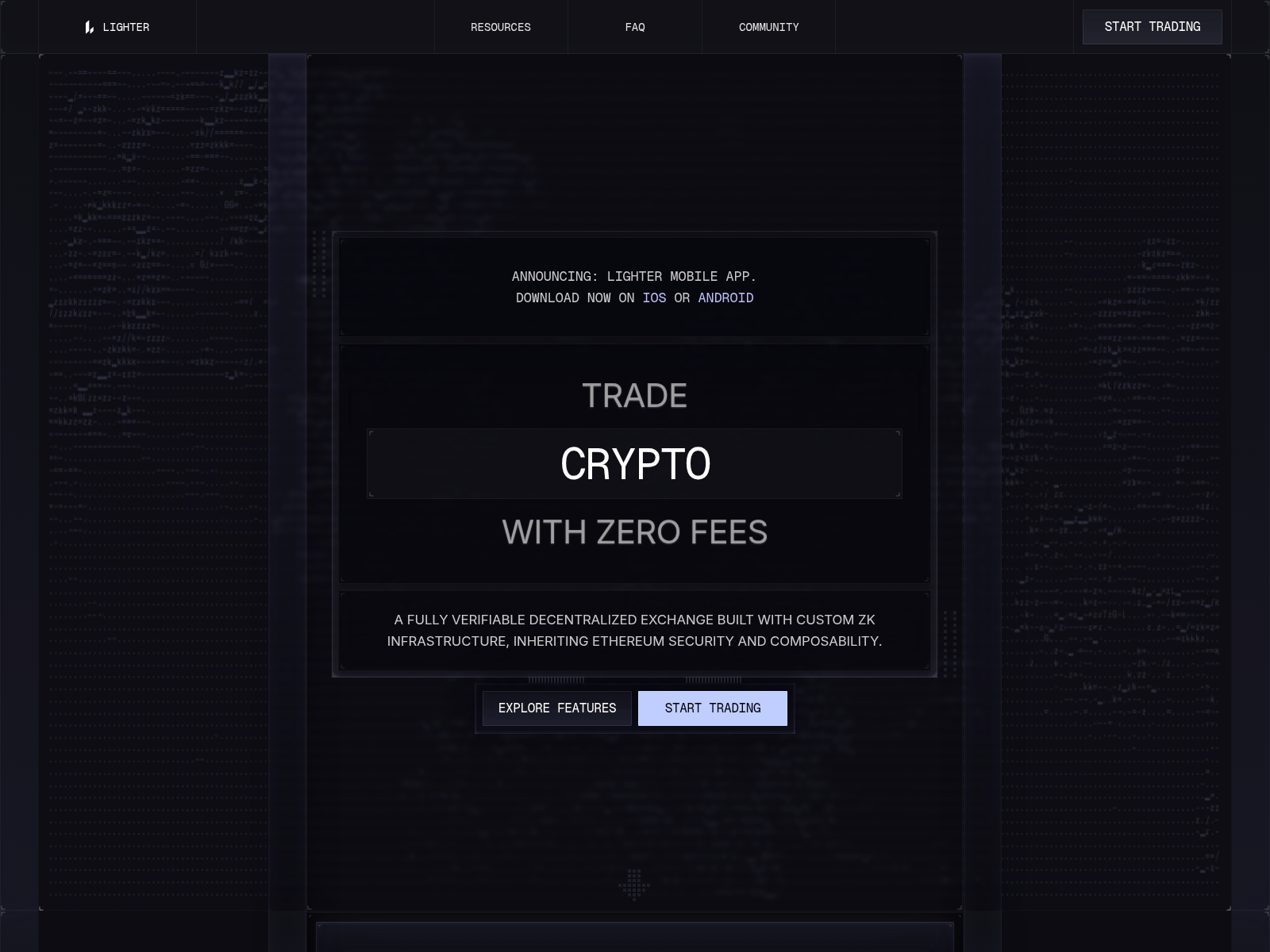 Screenshot of lighterdex.app