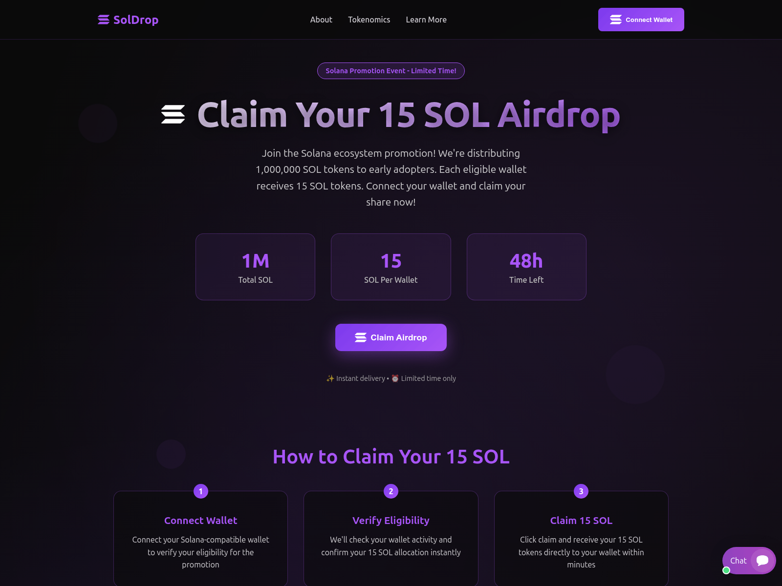Screenshot of take-solan.app