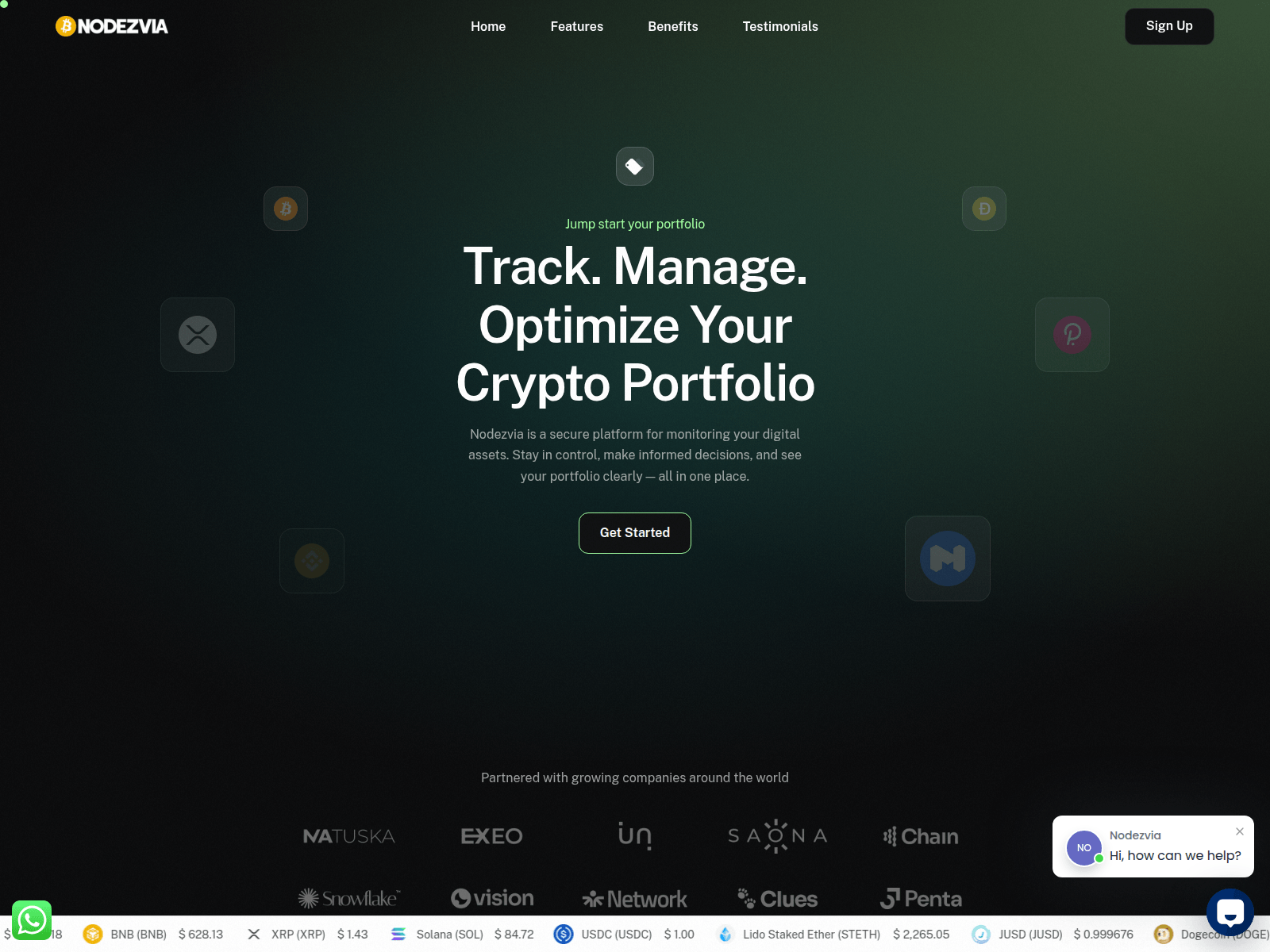Screenshot of nodezvia.com