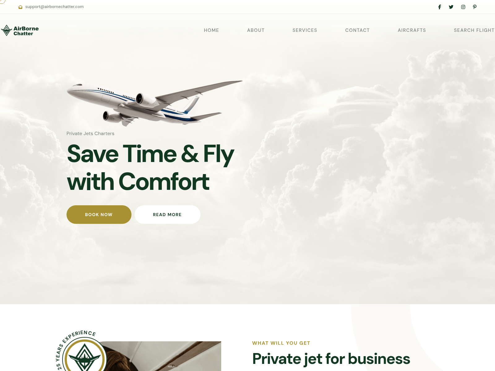 Screenshot of airbornechatter.com