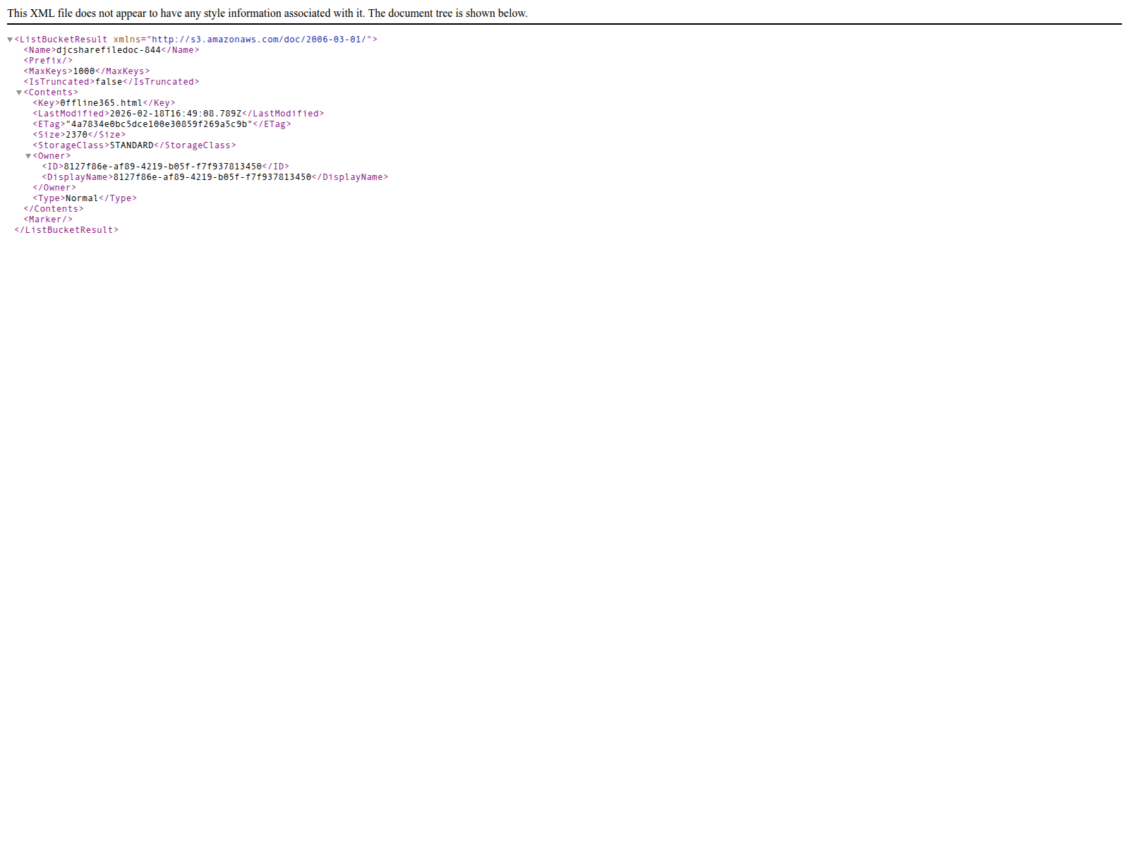 Screenshot of djcsharefiledoc-844.us-sea-1.linodeobjects.com