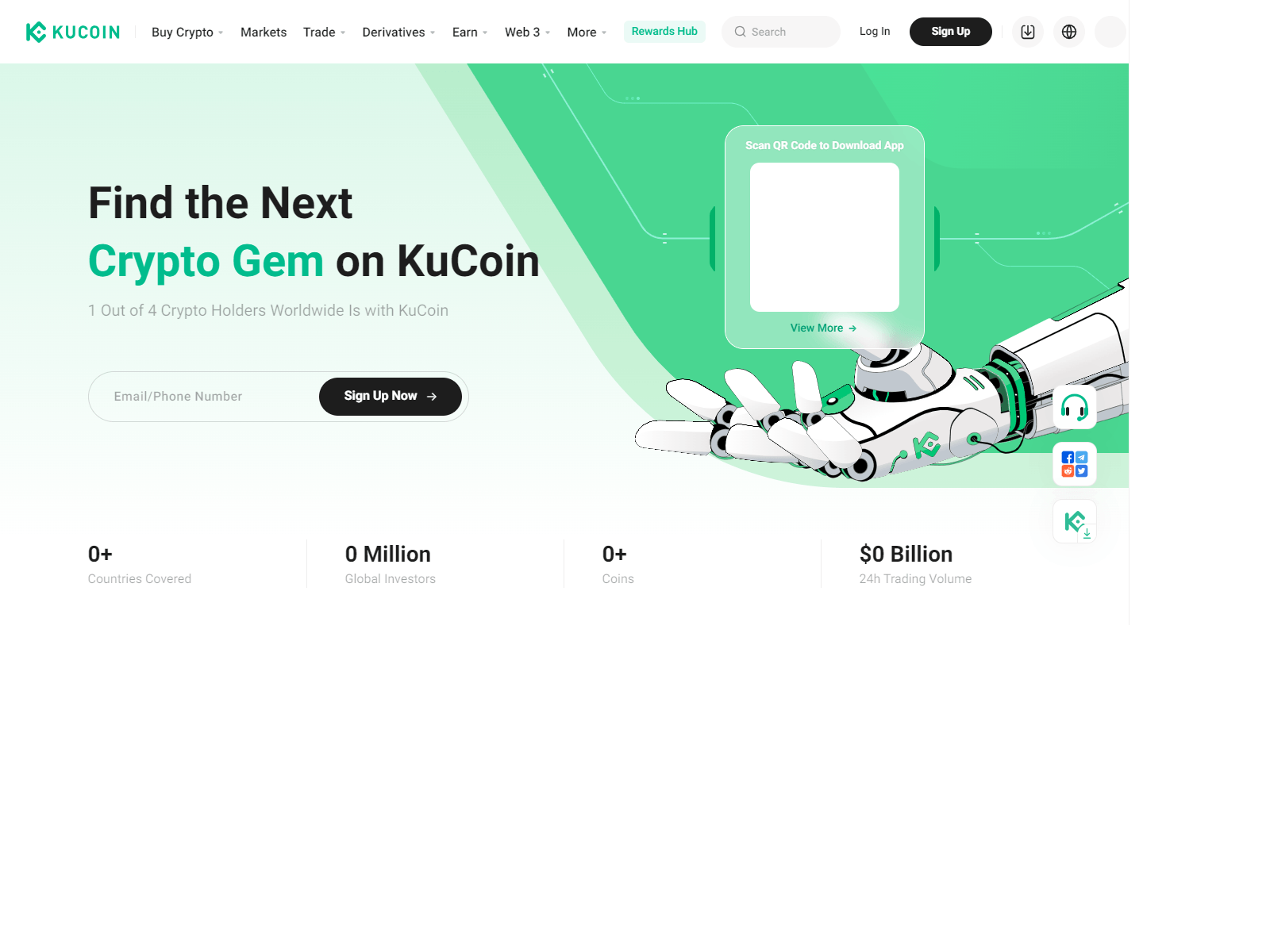 Screenshot of kucoenelogines.webflow.io