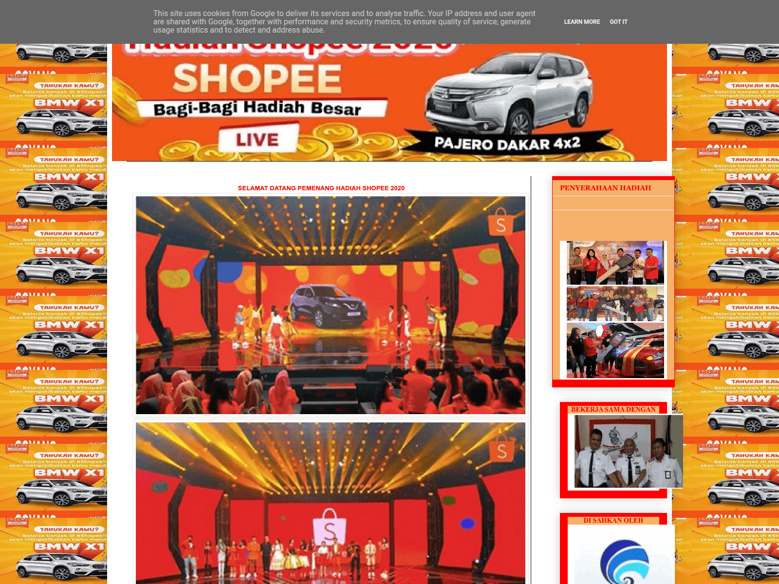 Screenshot of info-hadiah456.blogspot.com
