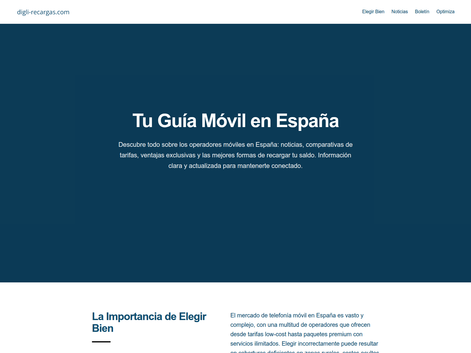 Screenshot of digli-recargas.com