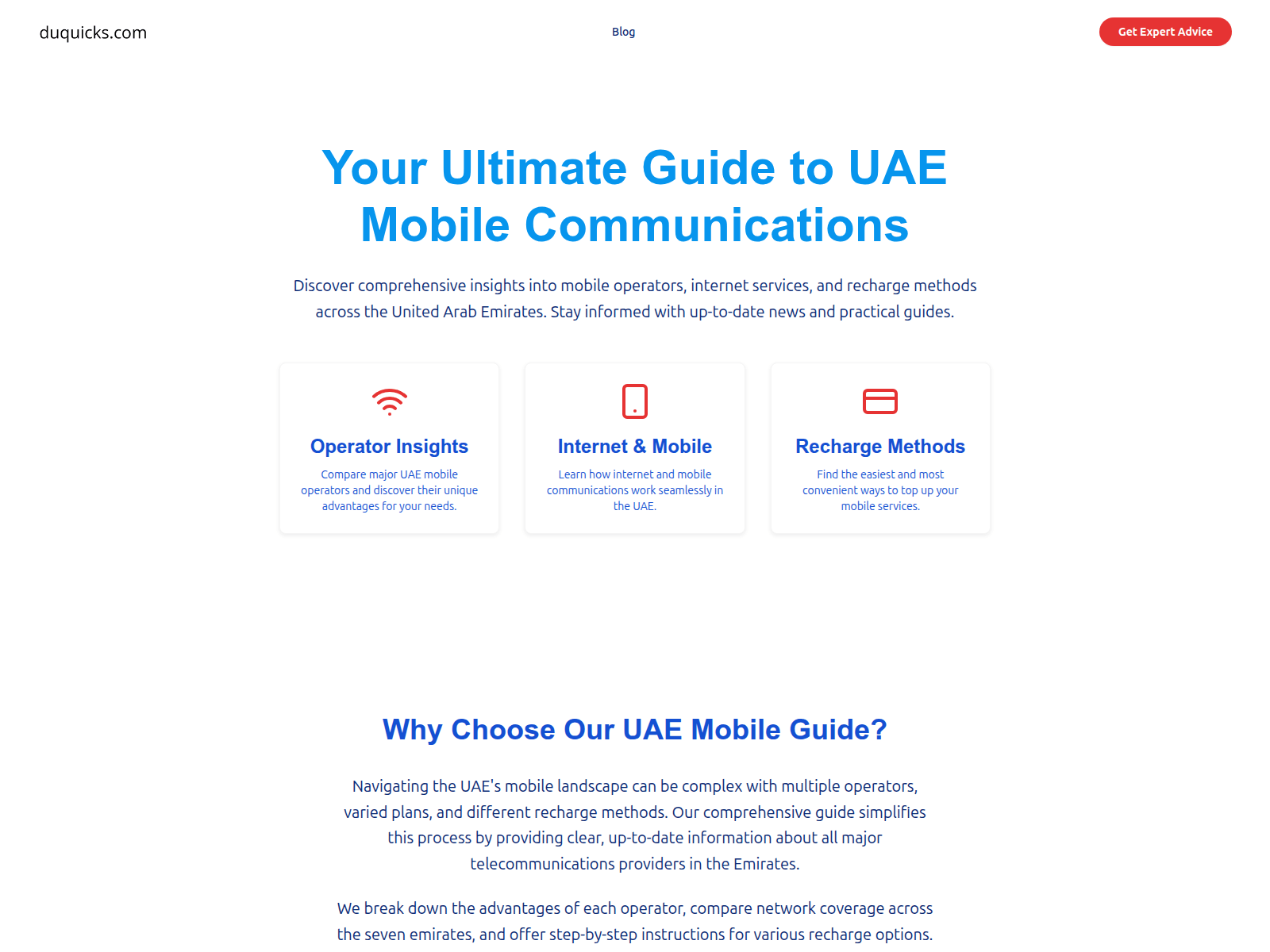 Screenshot of duquicks.com