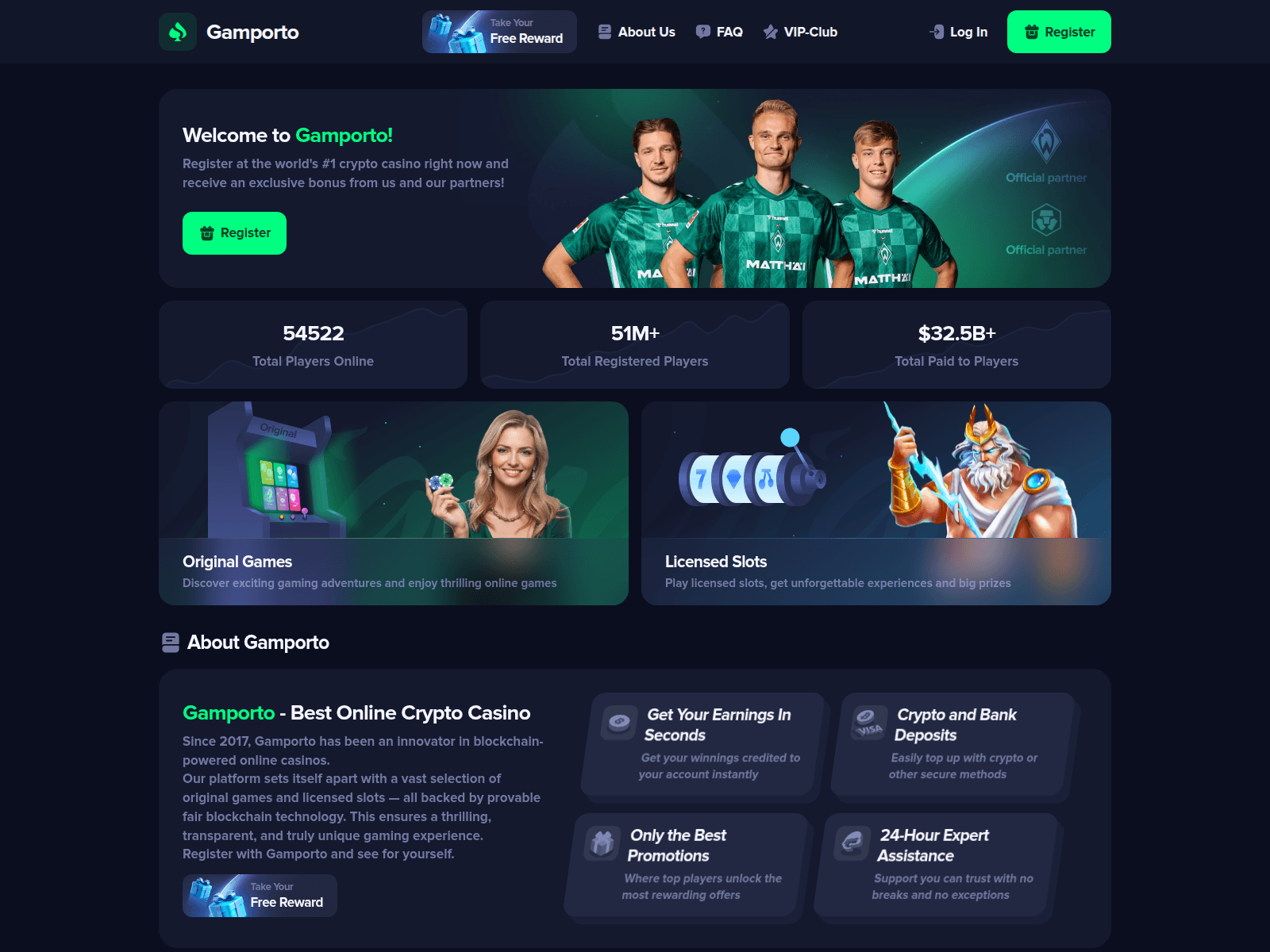 Screenshot of gamporto.com