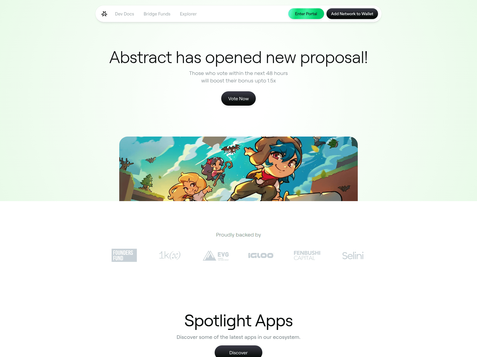 Screenshot of proposal-abs.xyz