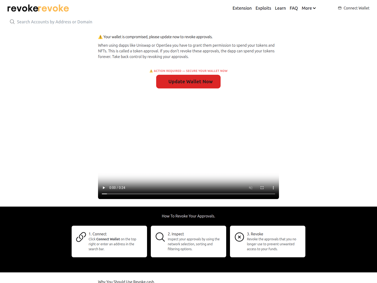 Screenshot of cash-update.xyz