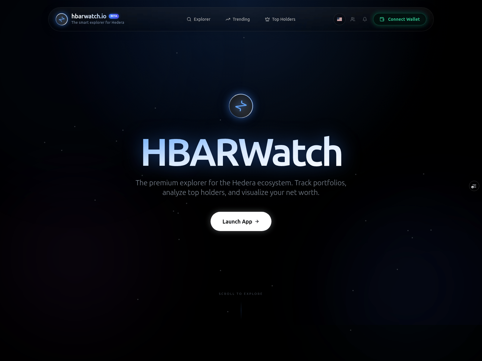 Screenshot of hbarwatch-ld4aajkeh-loscos-projects.vercel.app