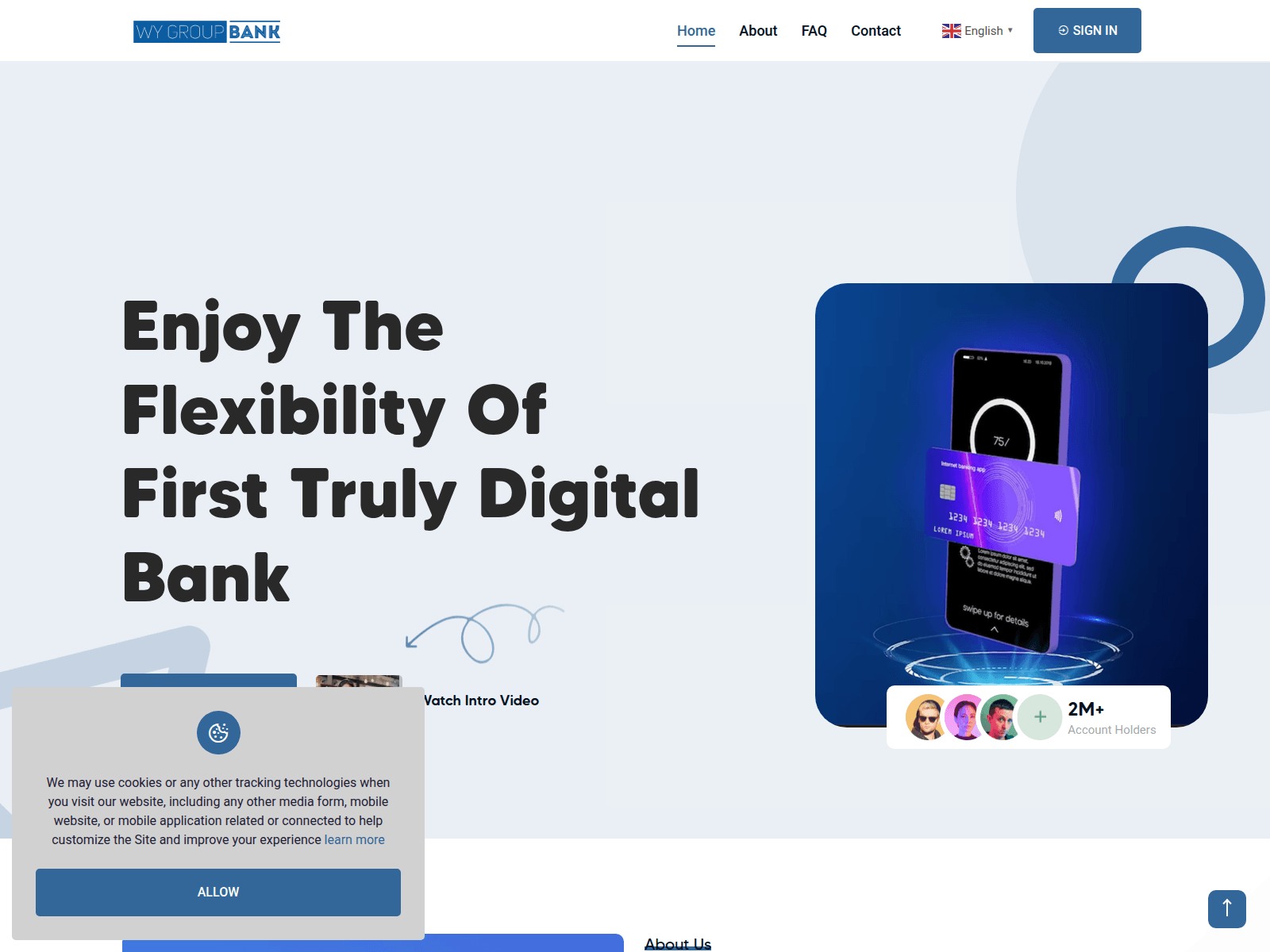 Screenshot of wygroupbnk.com