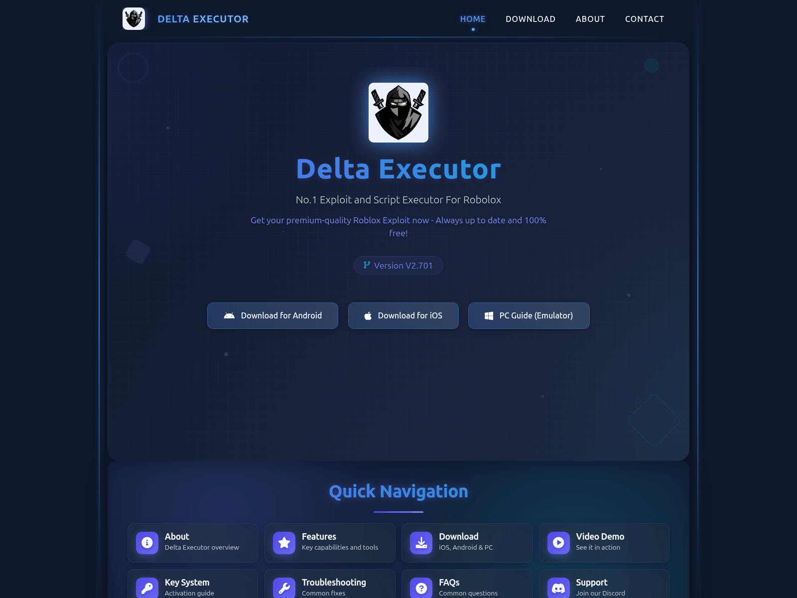 Screenshot of deltaexecut.net