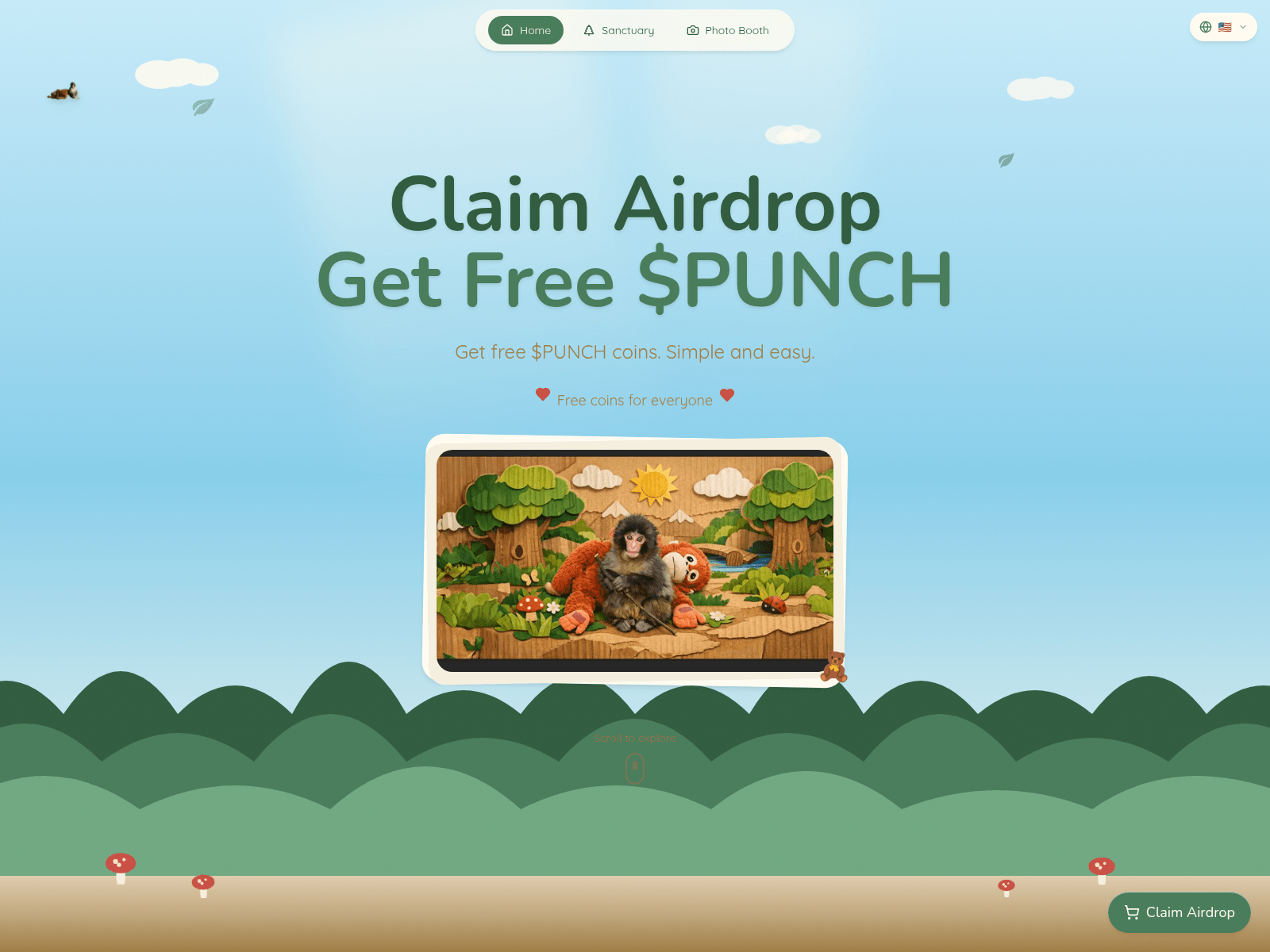 Screenshot of punchcoin.org