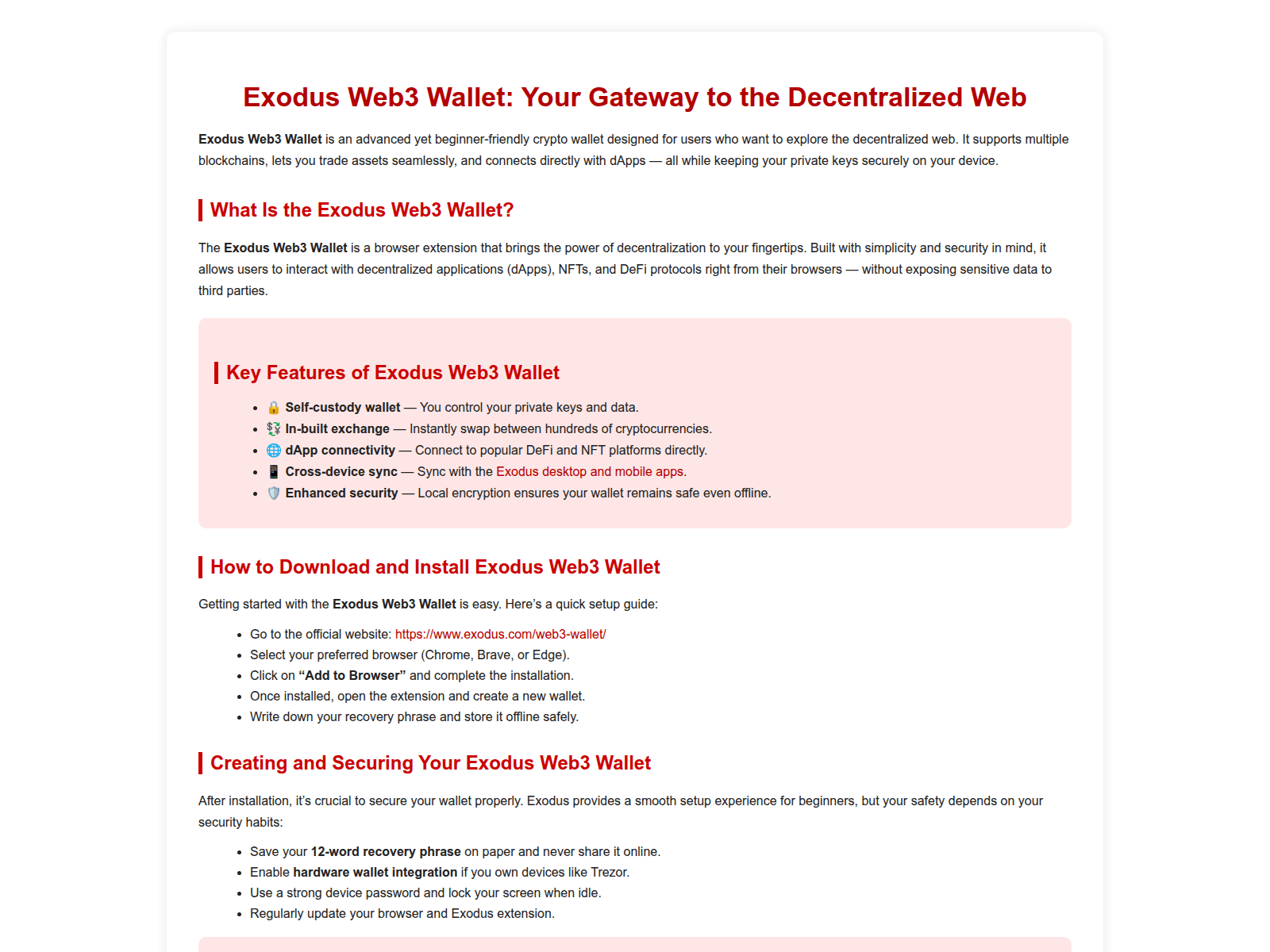 Screenshot of host-exodusweb.pages.dev