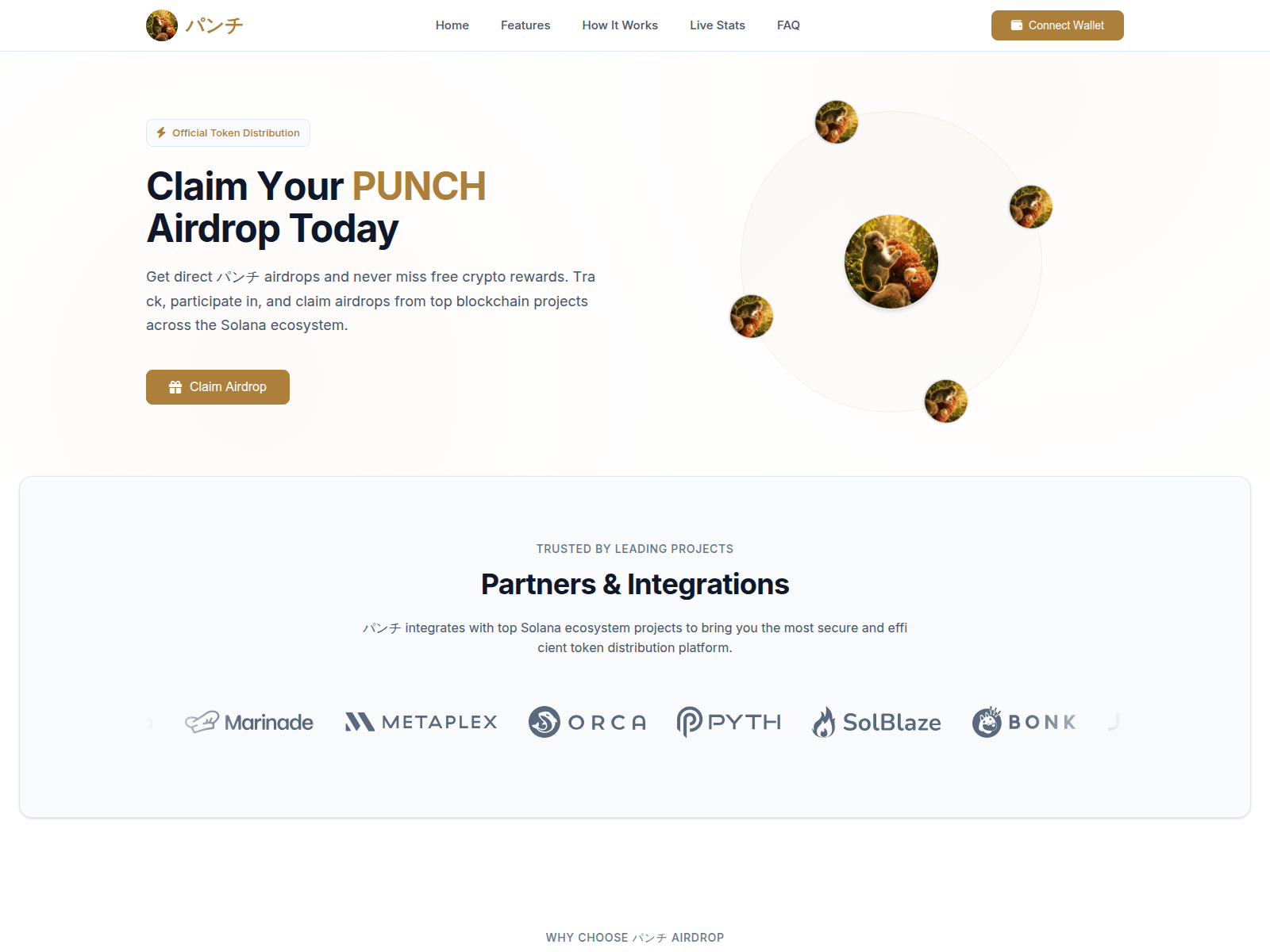 Screenshot of punchcoin.net